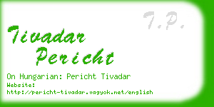 tivadar pericht business card